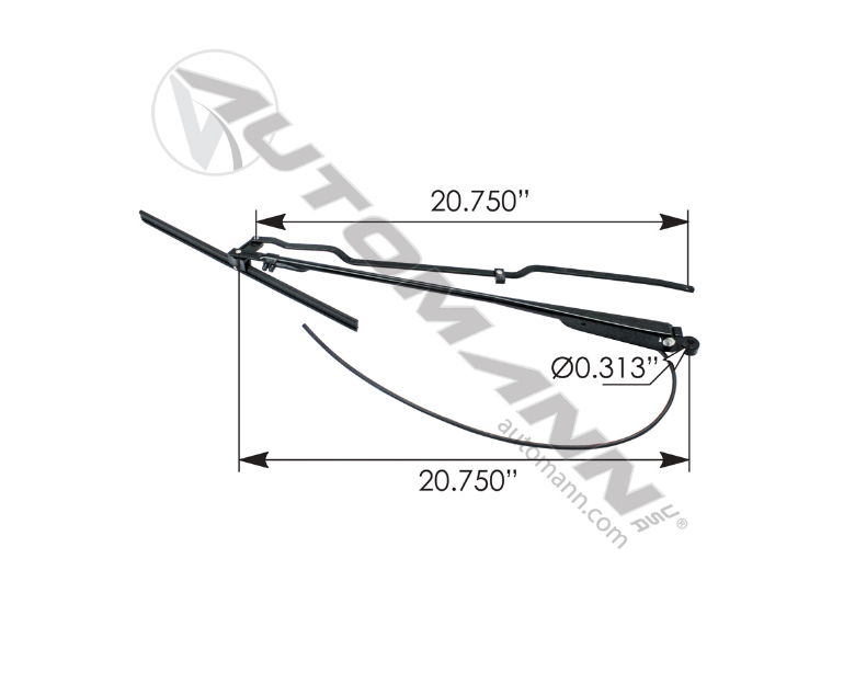 HLK7017 - Wiper Arm LH Kenworth ( 6025410, GS27521)