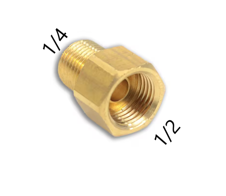 Pipe Fitting Adapter (F1/2xM1/4)
