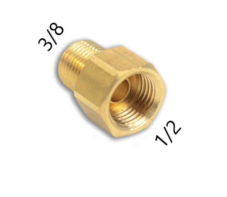 Pipe Fitting Adapter (F1/2xM3/8)