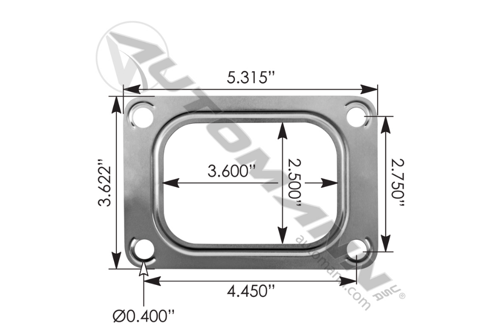840.TM90529 - Turbocharger Mounting Gasket Detroit ( 590GB1156, 590GB1189A, 8929529)