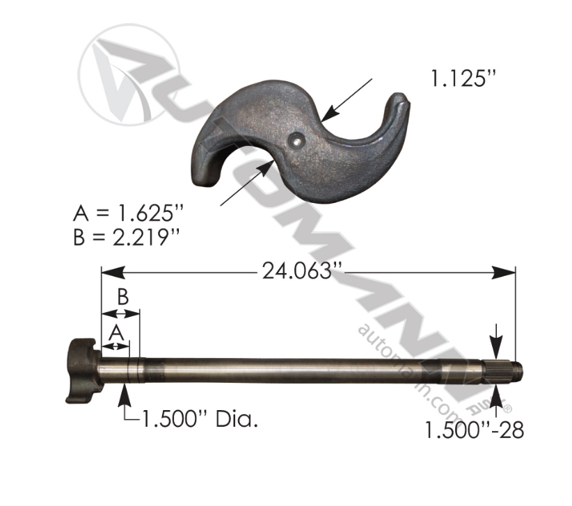 123.282402.04 - Camshaft RH ( E-9101, R607200, 17-514, M16WKR20-242, 889626012914)