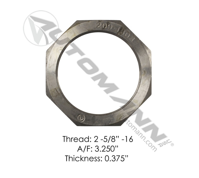 209.1308 - Spindle Nut (E-572, R000572, 1227B756, A-1985)