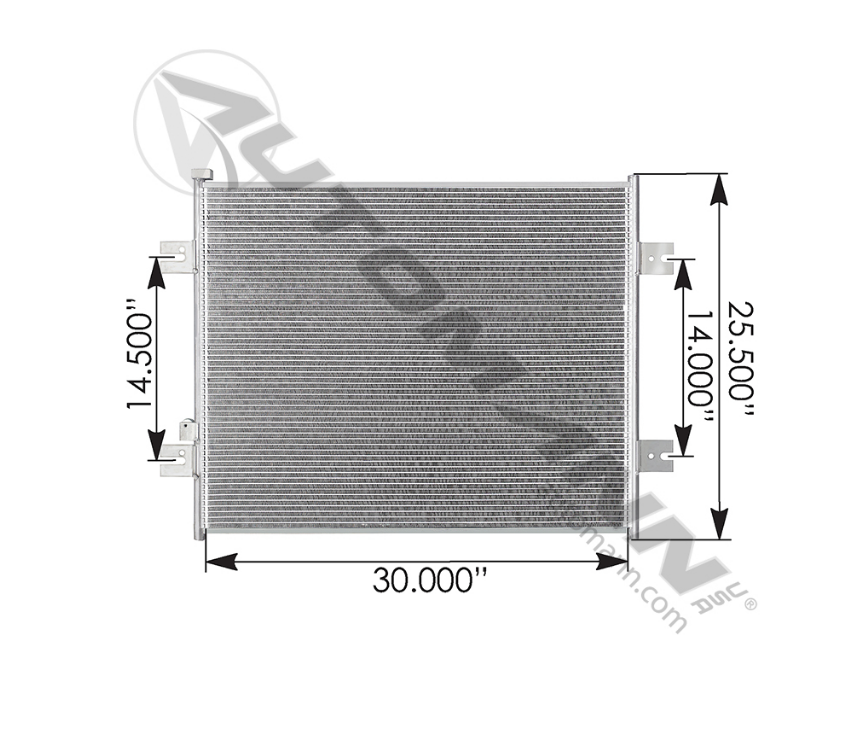 813.75113 - Condenser Peterbilt (6348, 04-1420, F31-6064, 1E5715, 1517020)