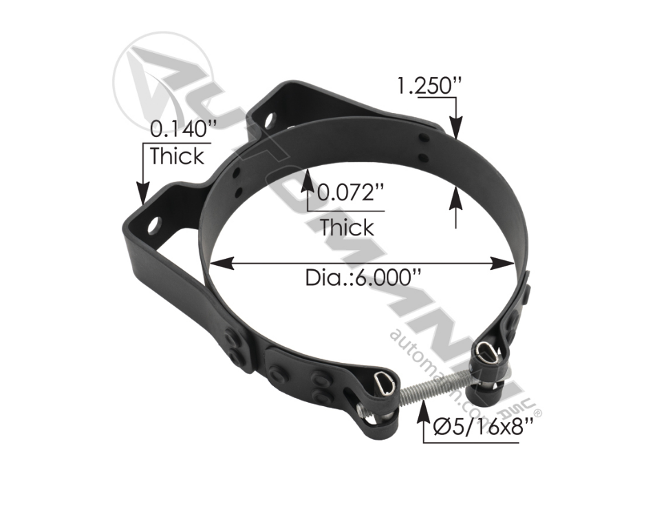 562.U2306PB - Muffler Clamp Bracket 6in ( 11000475, M002117, 0327317)