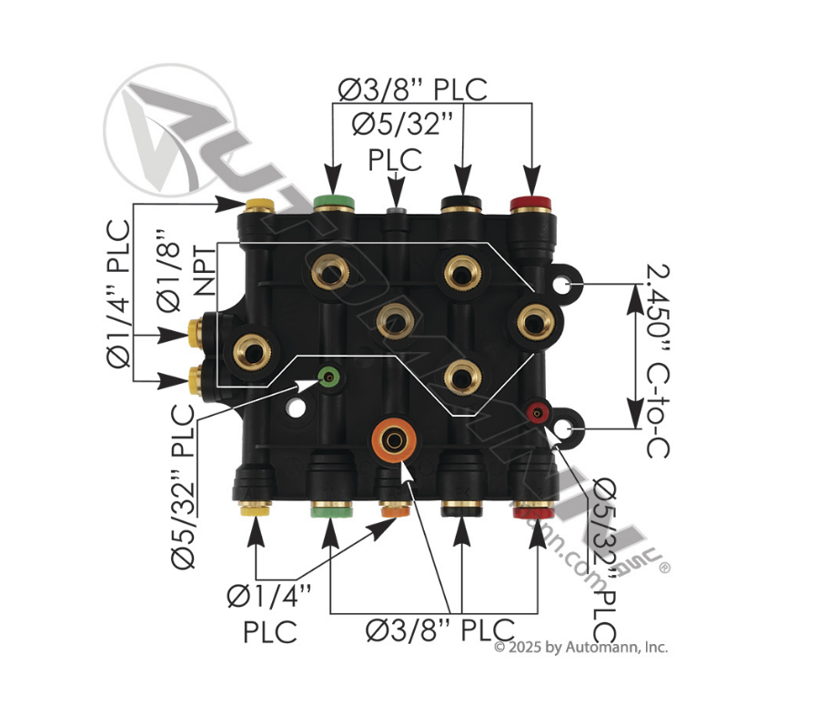 170.1010OE - OEM Air Manifold (A1214736003)