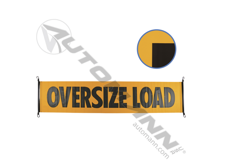 571.SB118V - Banner 84in X 18in Oversize Load Vinyl