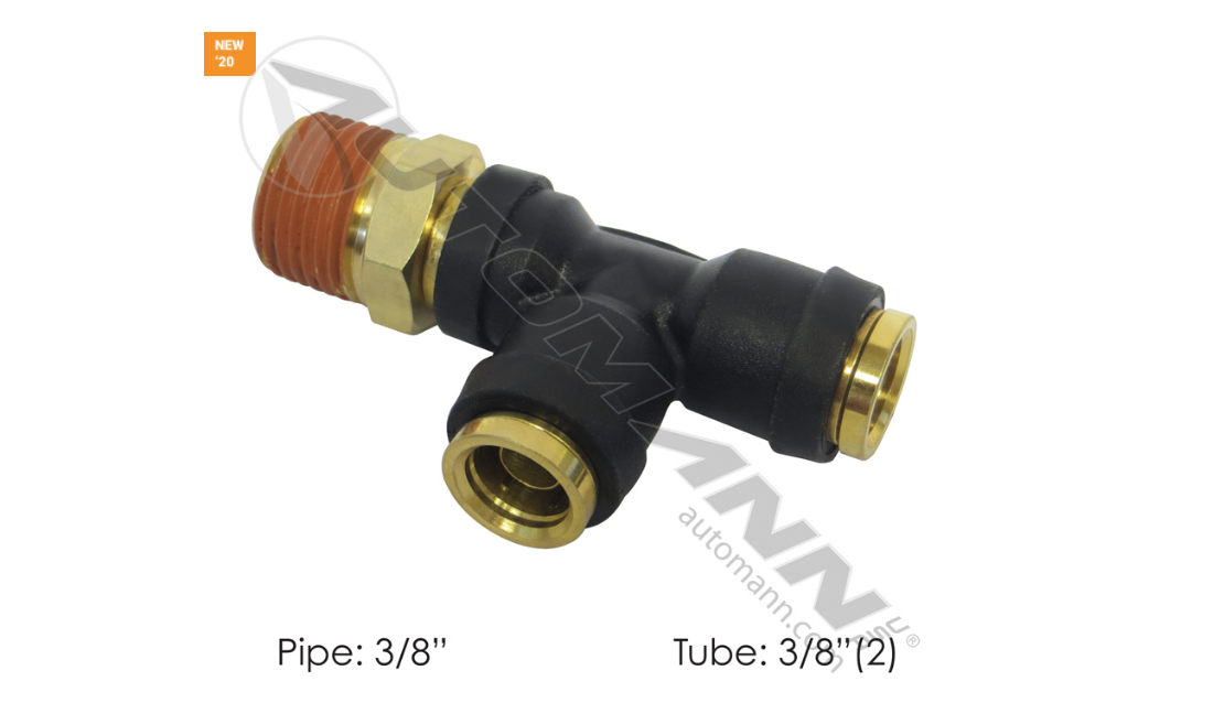 177.12C716C - PLC SWL Male Run Tee DOT 3/8in X 3/8in