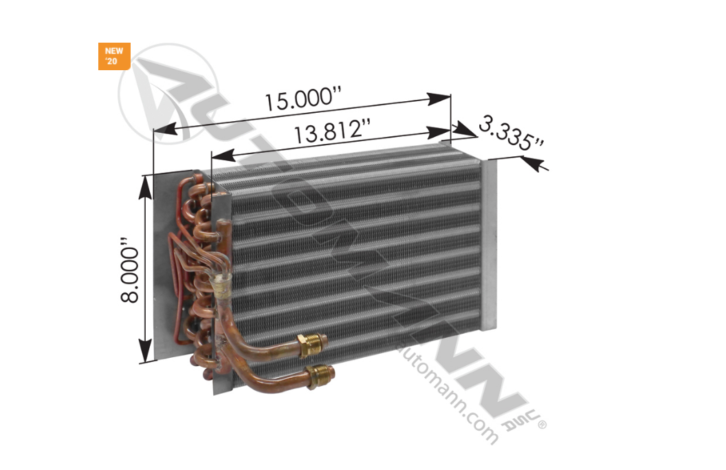 830.45025 - Evaporator Kenworth ( 6601, 05-1008, 151328BSM,  4004800, 1614004)