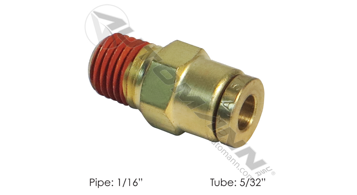 177.13B68251 - Brass PLC Male Connector 5/32 X 1/16in (1868X2.5X1, 68PMT5321, PL1368251, 016120)