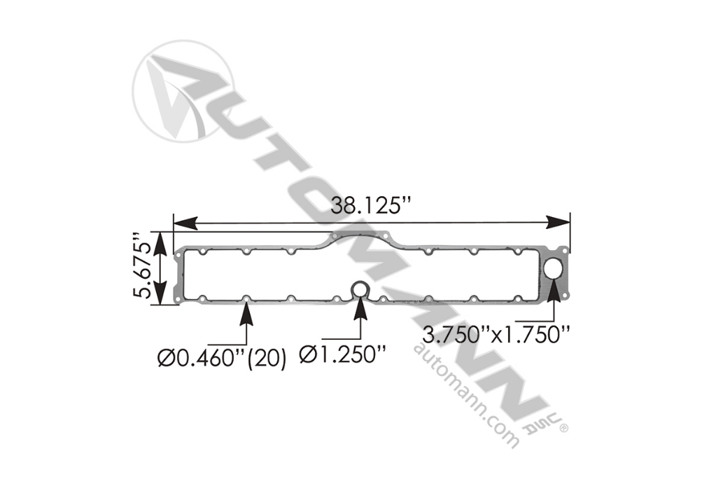 M90232 - Oil Cooler Gasket Cummins ISX (3104232)