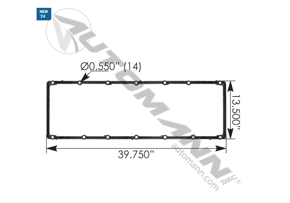 M23673 - Oil Pan Gasket CAT C11 C13 (2173673)