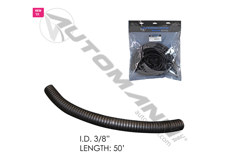 177.1012-50P - Poly Split Loom 1/2in ID - 50ft Length