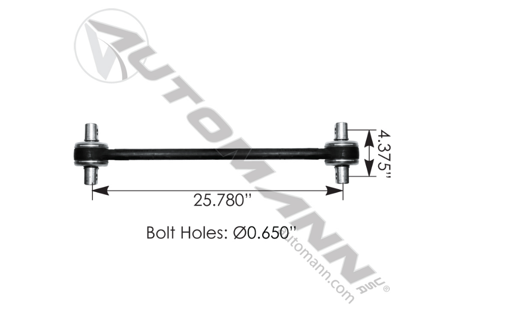 TMR532 - Torque Rod 25.780in Sealed Peterbilt (0305108, TR010020210)