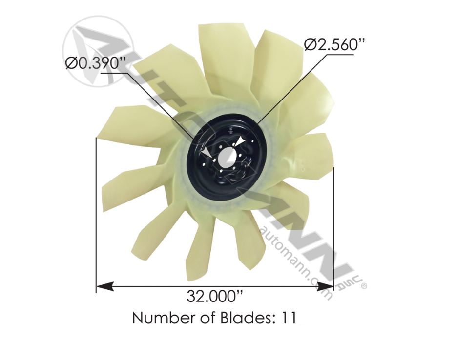 810.FB9964 - Fan Blade (47344461001)