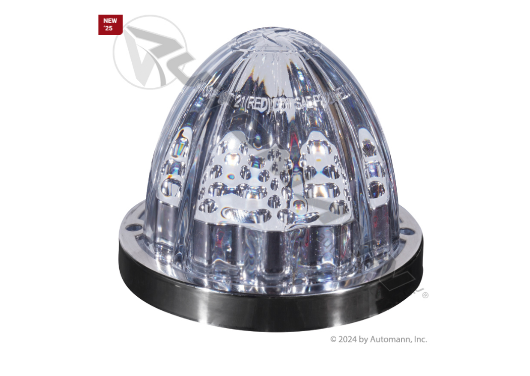 571.LD323GEMCPW - Cab Light Dual Color Watermelon GEM (JWL1011)