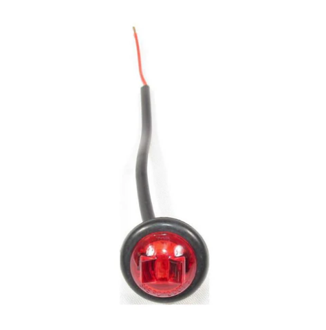 3/4" Red Round Clearance/Marker Led Light With 1 Led And Red Lens | F235206