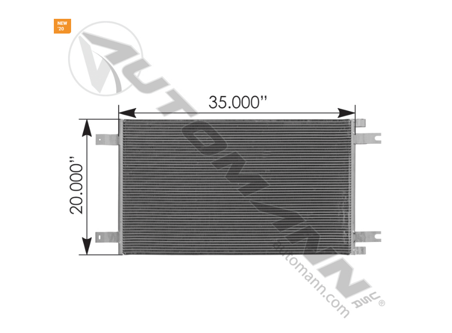 813.75103 - Condenser Kenworth/Peterbilt. Ref. # 6359, 04-1423, N4778001, M3611002