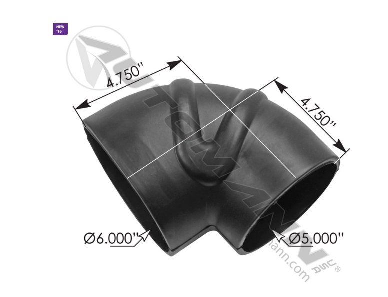 561.47791 - Reducer Elbow Rubber 6-5in ID (Ref. # 546687C1, 131807A, 3186506, P537468)