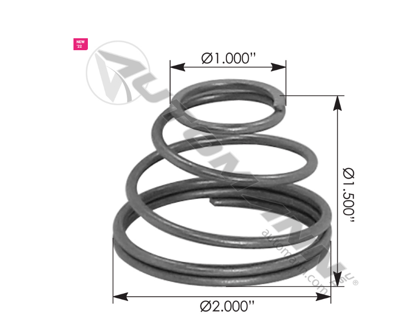 572.90310SC - Spring Coil Fuel Filter Davco (Ref. # DVC380056)