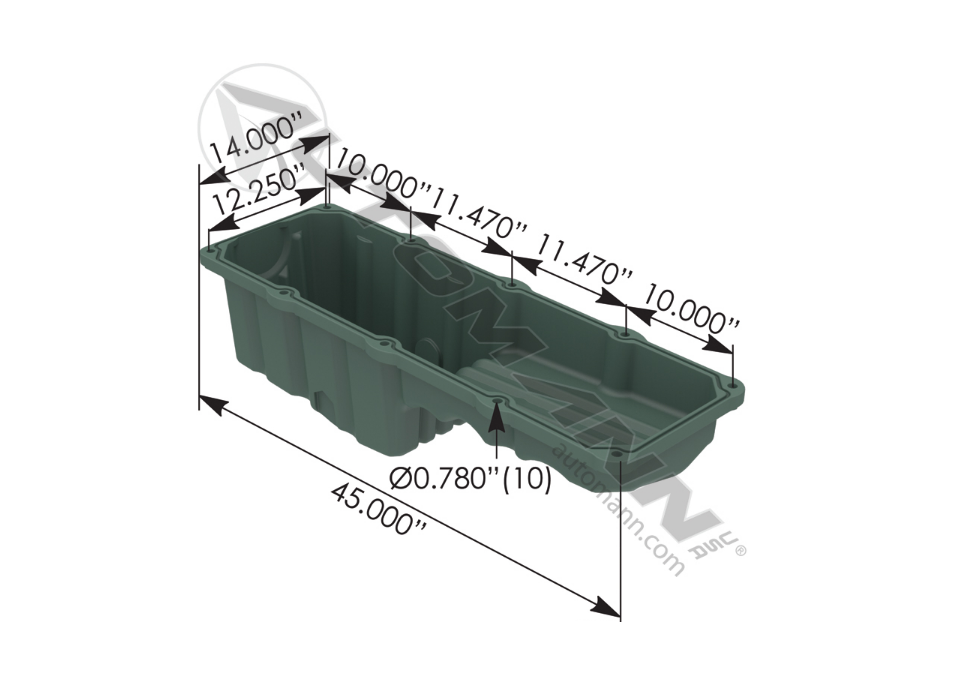 802.23287 - Oil Pan Detroit Diesel Series 60 (Ref. # 23522283)