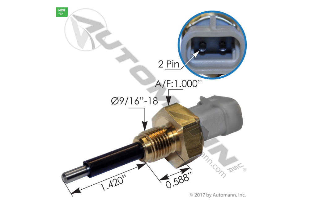 577.23512 - Coolant Level Sensor Freightliner (Ref. # 23522855, 25526907)
