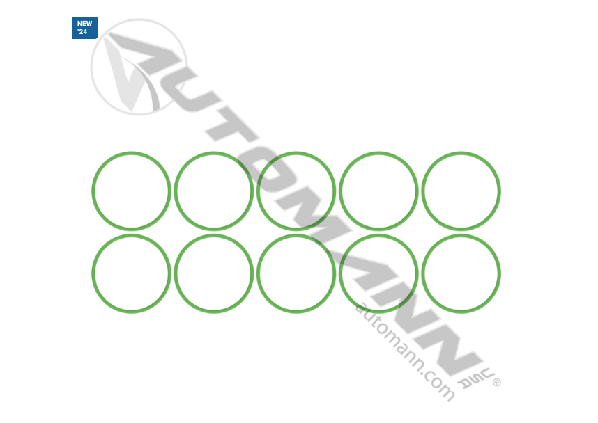 830.52224G-10 - AC O-Ring GM Service HNBR Green 10pk Ref. # 0121, 16-4224, 2799025, 2799026, AC1235