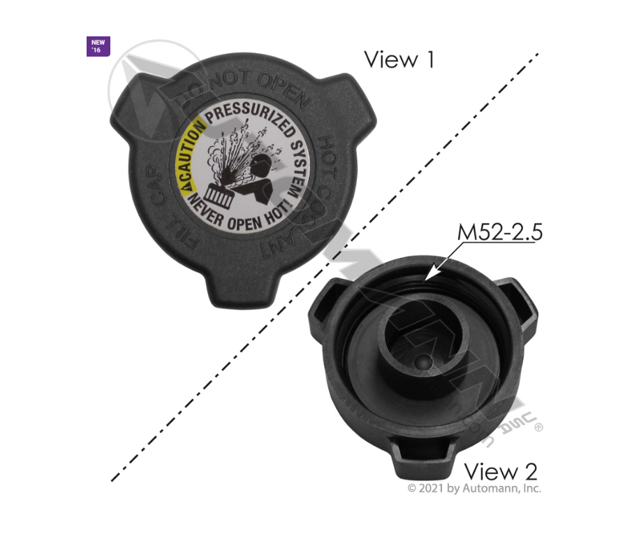 572.2032 - Surge Tank Cap Freightliner, Ref. # BHTW3678001