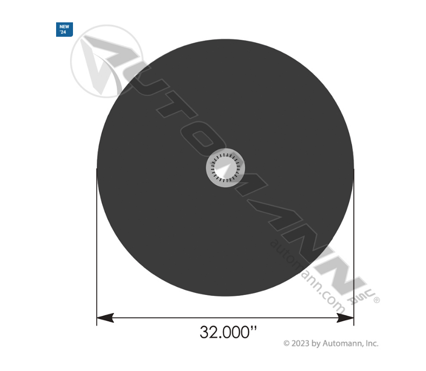 KPSD32C - Fifth Wheel Lube Disc 32in, Ref. # 6100