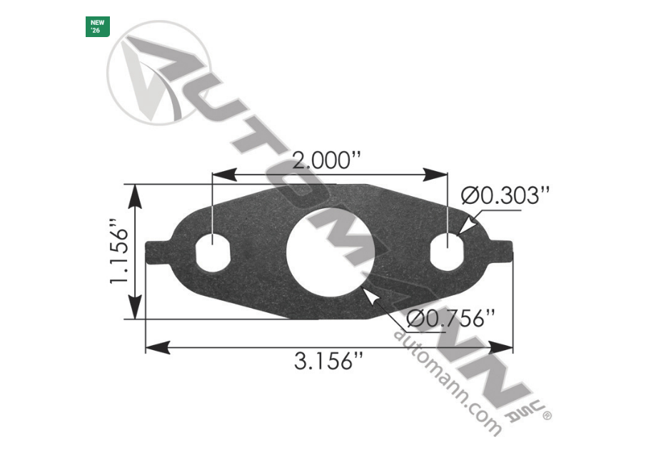 M23285 - Turbo Drain Gasket Detroit Series 60, Ref. # 08929285