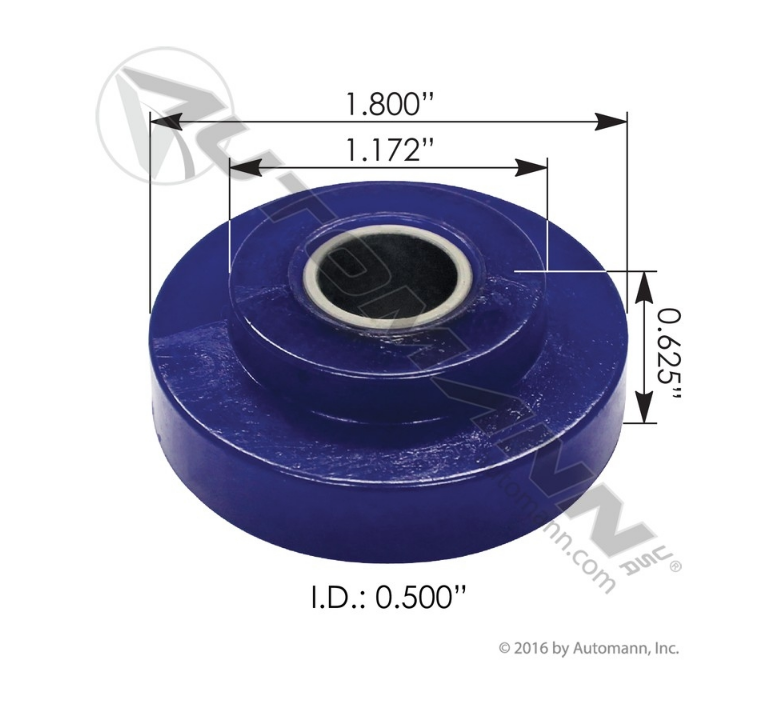 M13415UB - Hood Bushing Poly Peterbilt, Ref. # 12370, 1304154, 304020