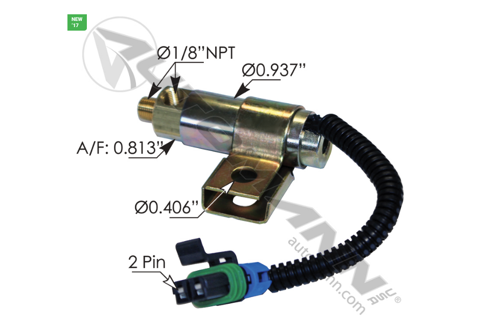 173.1103 - Fan Clutch Solenoid Valve, Ref. # A0626631000