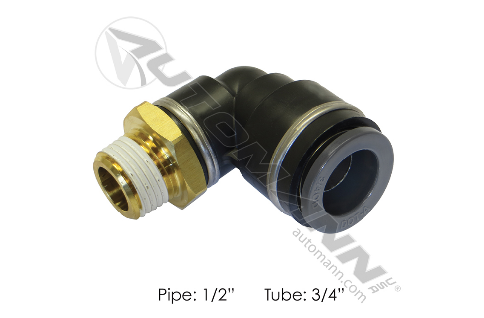 177.116912D - PLC Swivel Male Elbow 3/4 X 1/2in, Ref. # QL136912D, 016276, S769PMT128