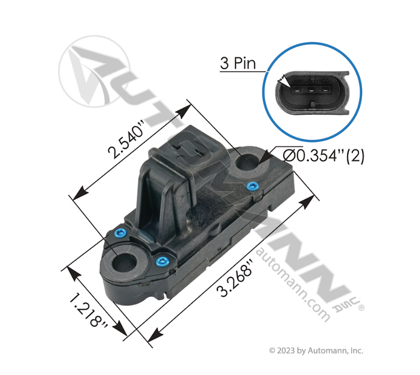 577.75648 - EGR Pressure Differential Sensor Ken-Pet. Ref. # 1892277PE, 2003641PE