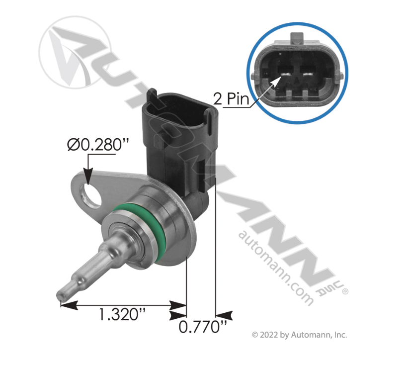 577.59640 - Air Temp Intercooler Sensor Paccar, Ref. # 1893478, 1893478PE, 1784832, 1784832PE