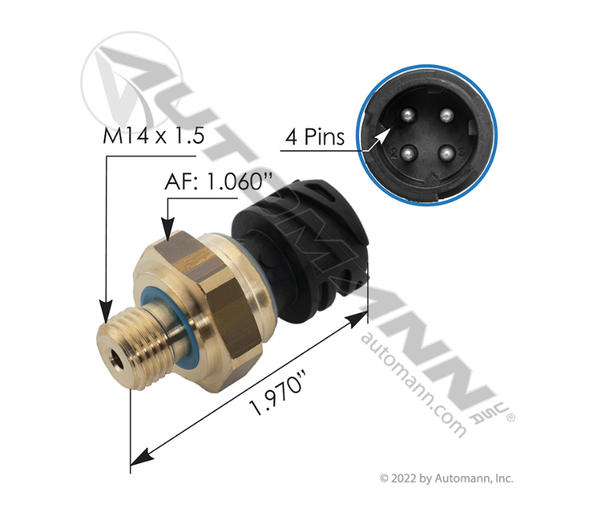 577.75651 - Pressure Sensor Turbo Peterbilt, Ref. # 2041677, 2126981