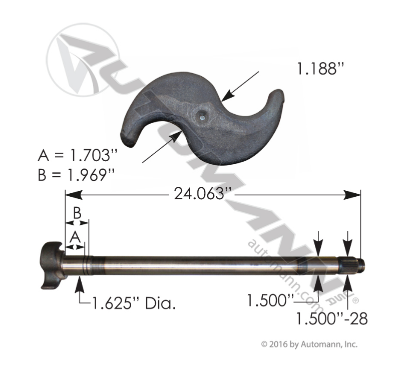 122.282402.04 - Camshaft RH, Ref. # E-2446B, E-5511, 2210D6868, 2210U8159