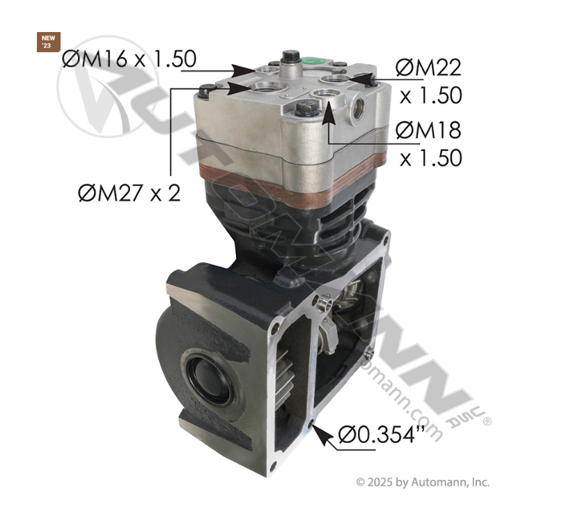 170.ACK042162 - Air Compressor BA921 Type, Ref. # K042162, 2514355C1, 3709920C92