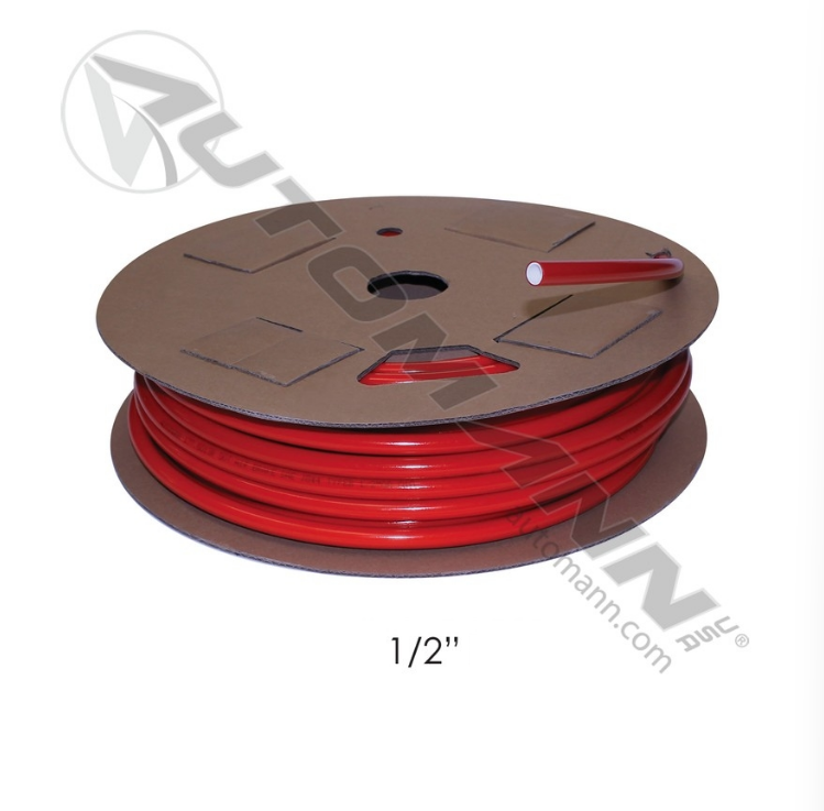 177.5013R - Nylon Tubing 1/2in OD, Red, Ref. # 1928051, 451032R, 811012100R, 020158