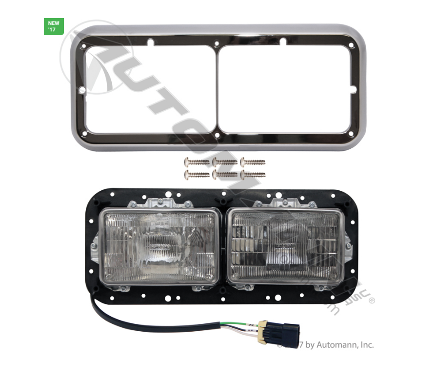 564.46016 - LH FLD Headlamp 4651/4656 Chrome