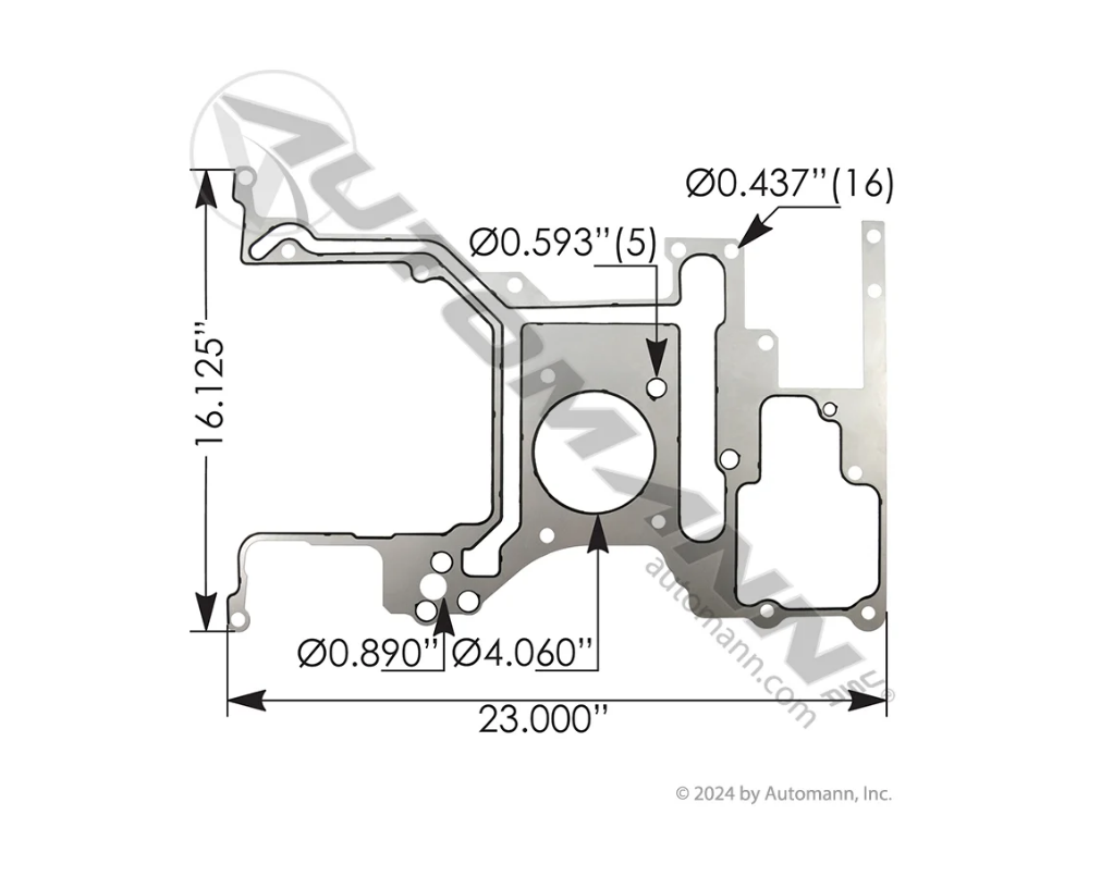 M903089GEL - Gear Housing Gasket Cummins ISX