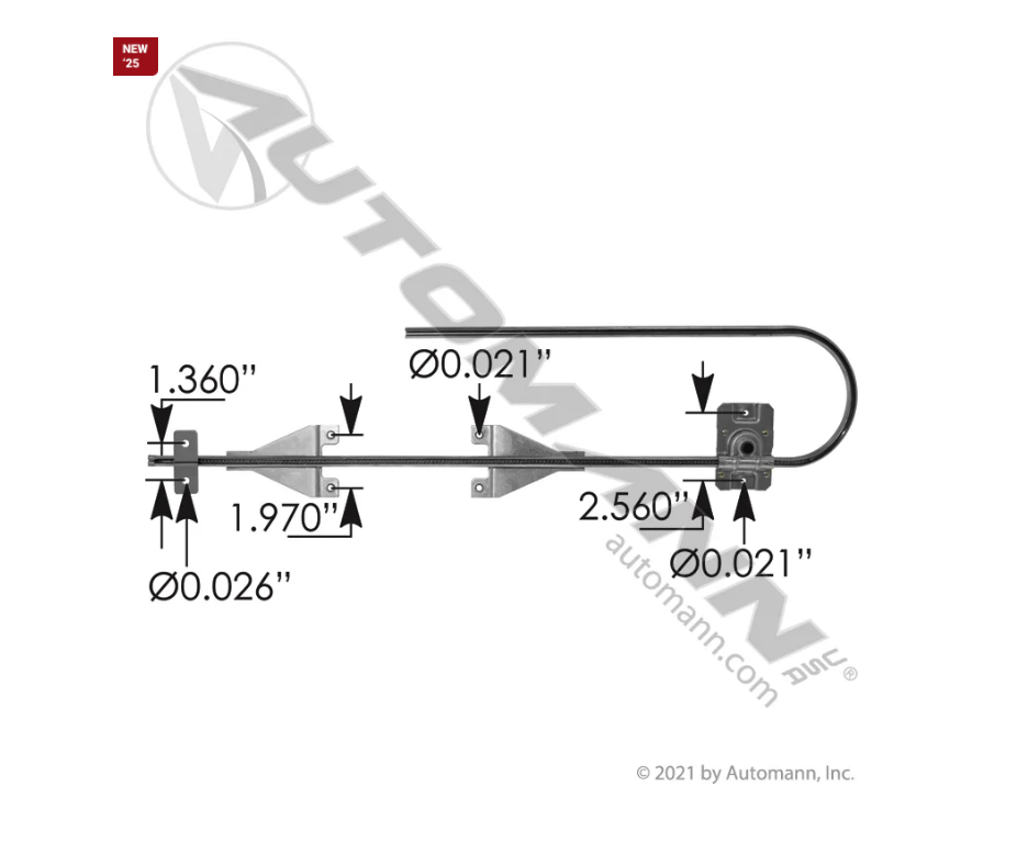 HLK2556 - Window Regulator RH Kenworth