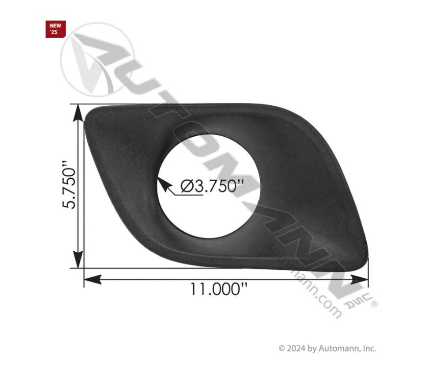 564.59089R - Fog Lamp Bezel RH T680