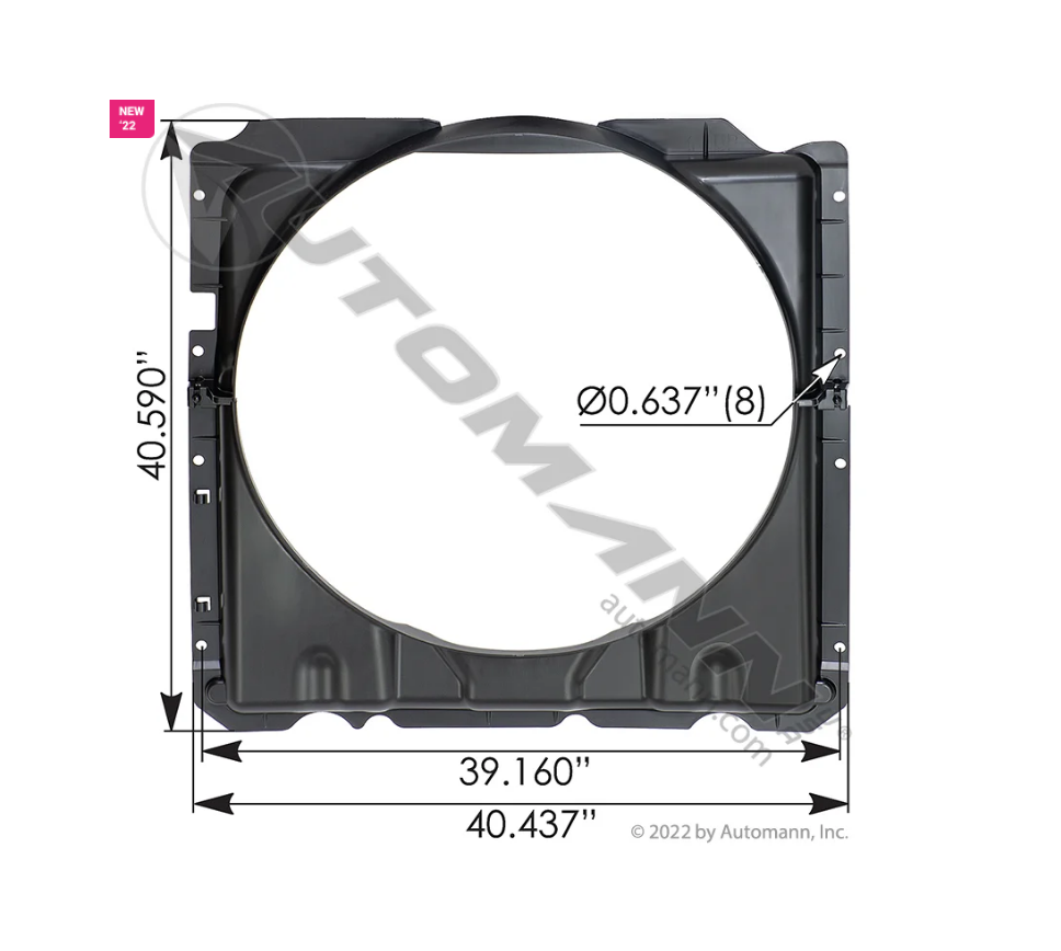 810.FS4601 - Fan Shroud Freightliner