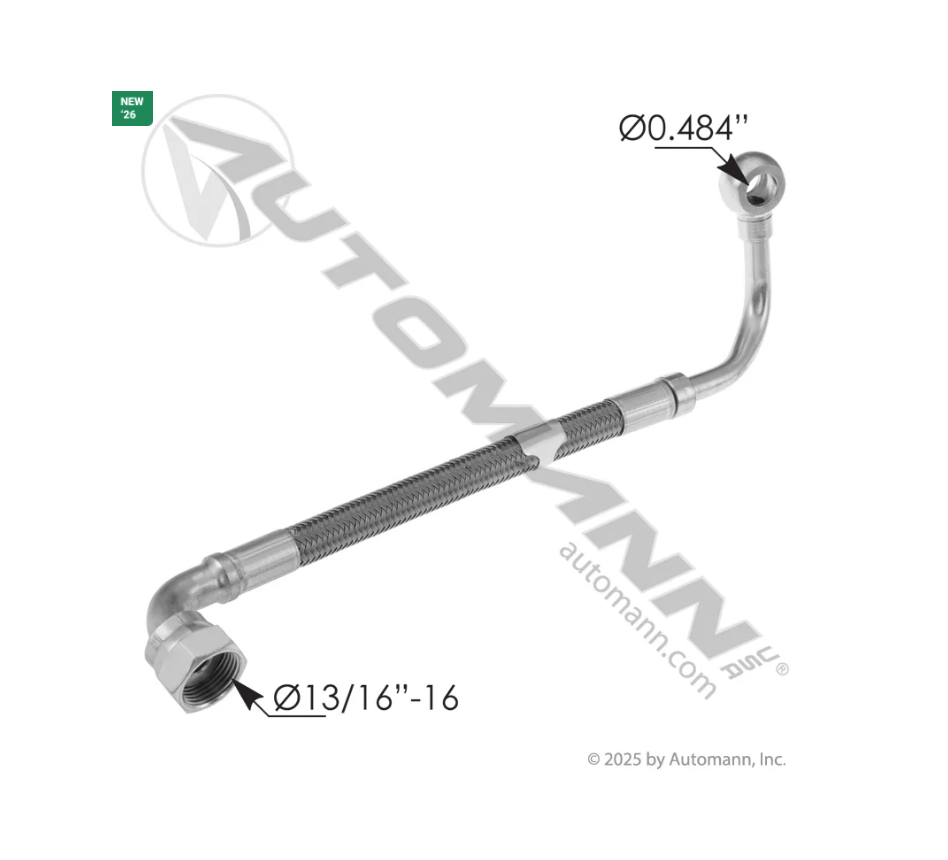 561.907207 - Turbo Coolant Line Cummins ISX15 EPA13