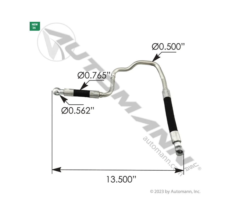 572.908398 - Fuel Supply Tube Cummins ISX