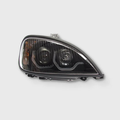 Black Housing Projector Headlight with LED Light Bar for Freightliner Columbia - Passenger Side | F236804