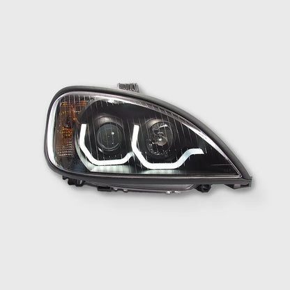 Black Housing Projector Headlight with LED Light Bar for Freightliner Columbia - Passenger Side | F236804