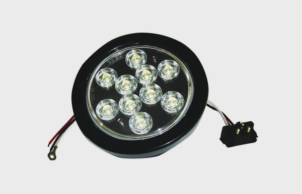 Clear, 4in Dia. 10 LED Sealed Kit