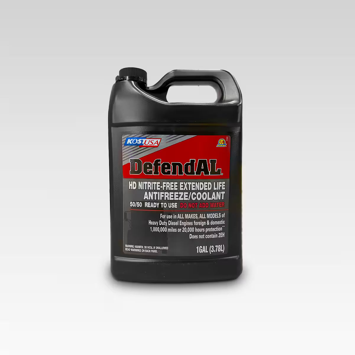 DefendAL HD Nitrite-Free Red Antifreeze by KOST USA heavy-duty diesel engine coolant