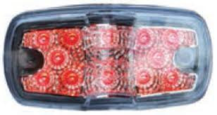 F235222 | Red Clear, Double, Side marker light 12 LED